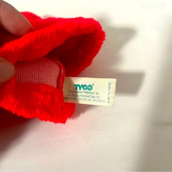 VINTAGE 1996 TYCO Preschool Sesame Street Hand Puppet Elmo Original Plush EUC - Picture 5 of 6